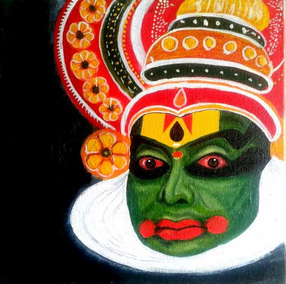 Drawing for kids - Kathakali Face Drawing Please watch tutorial in my  YouTube Channel 👇👇👇 https://youtu.be/T-dz4_-WPak #kathakalipainting  #kathakaliface | Facebook