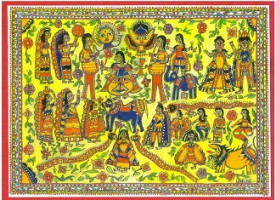 Beginning of The Madhubani Art Form on Paper